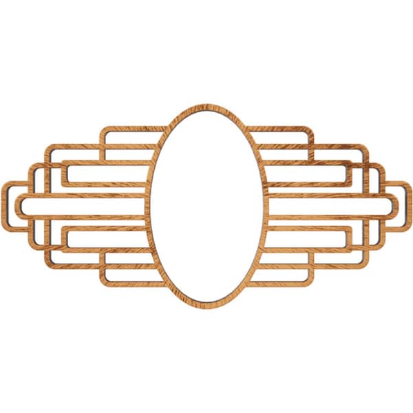 Ekena Millwork Elizabeth Architectural Grade PVC Pierced Medallion, 38"W x 19"H x 18"IH x 10 1/2"IW x 1"P, Copper CMPP38X19EBACO - main